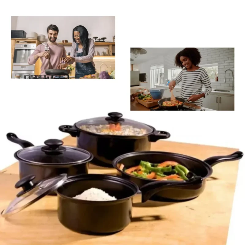 Set de Cocina Ollas-Sartenes 10 Piezas - Imagen 2