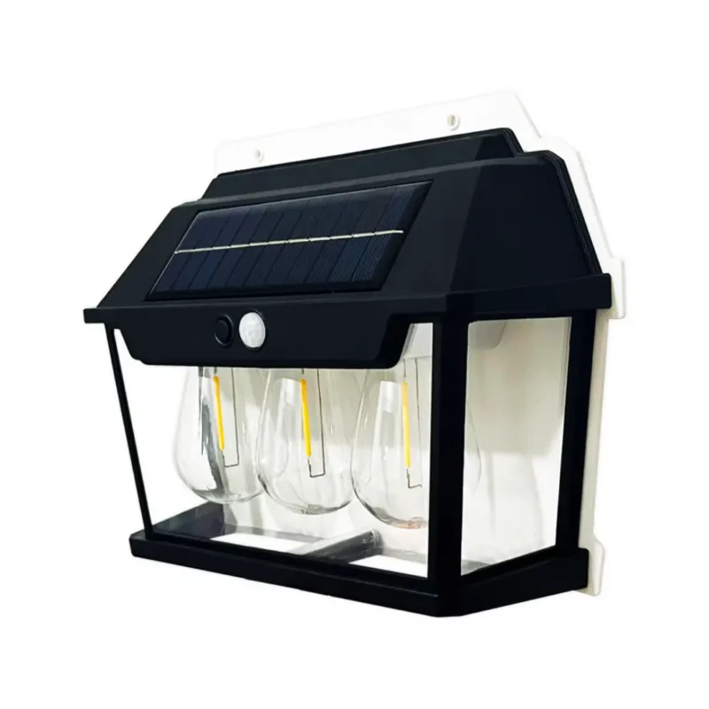 Aplique Solar de Pared con 3 Ampolletas