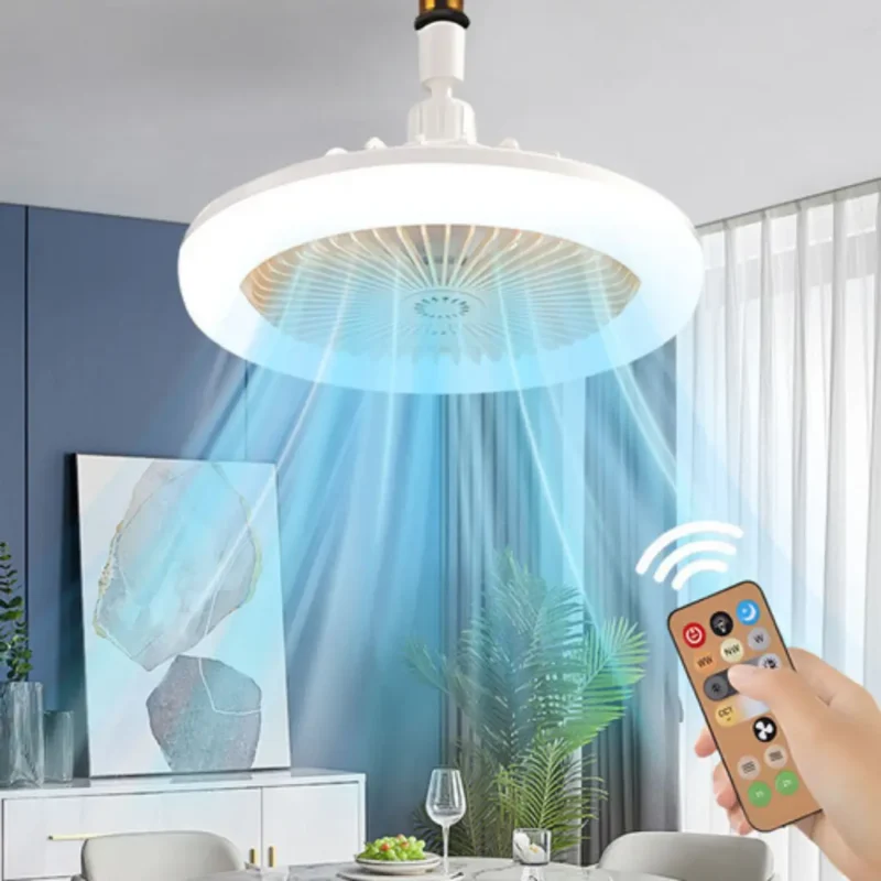 Ventilador de Techo Moderno con Luz – Estilo, Confort y Eficiencia en un Solo Dispositivo